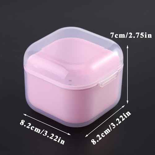 Nail Tool Sterilizer Box Plastic Disinfectant Container for Nail Art Accessories Tools, Portable Nail Drill Bits Sterilizer Tray with Strainer, Soaking Tray Clean Box Manicure Equipment