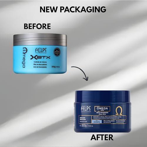 Felps Omega Zero Mass Replenisher - Frizz Control & Volume Boost 300g