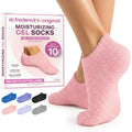 Dr. Frederick's Moisturizing Gel Socks for Dry Feet & Cracked Heels, Pink 1 Pair