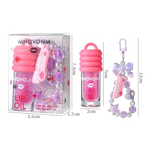 3-Piece Lip Gloss Set with Bracelet Design – Kids Tinted Moisturizing