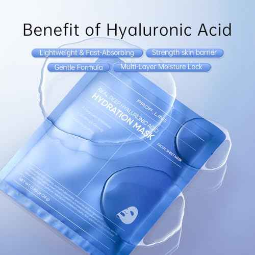 Prof. Ling Full-Spectrum Hyaluronic Acid Face Mask ? Deep Hydrating, Firming & Soothing Sheet Mask for Sensitive Skin, Plumping & Anti-Wrinkle Facial Treatment-5ea