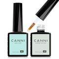 CANNI No Wipe Gel Top Coat and Base Coat Set - Long Lasting UV LED Polish