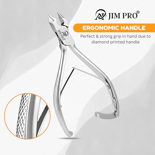 Signature Half Moon Toenail Cutter ? 5.75" Stainless Steel Nail Clipper for Thick, Hard & Ingrown Toenails ? Precision Pedicure Tool for Men & Women