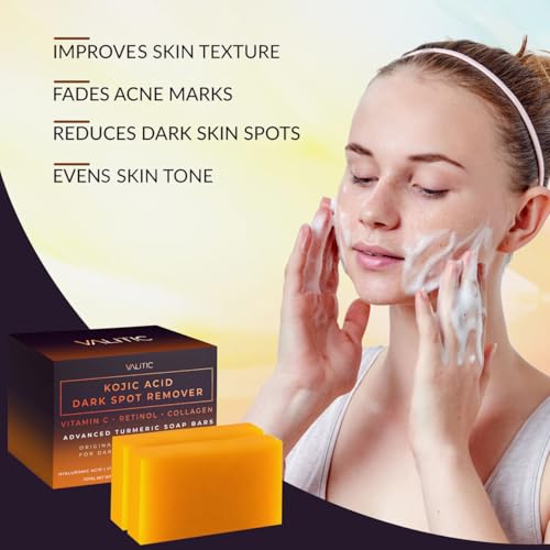 Kojic Acid Dark Spot Remover Soap with Vitamin C & Turmeric