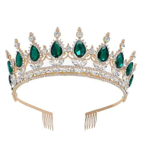 Tiara Crown for Women Crystal Queen Crowns Princess Tiaras with Comb Royal Crown for Wedding, Christmas, Halloween, Birthda, party, Prom, Anniversaries