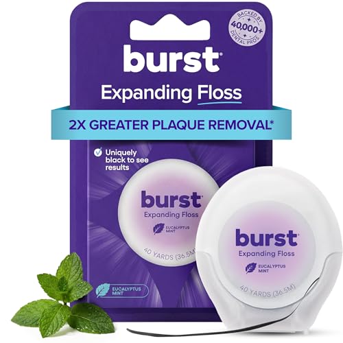 BURST Expanding Dental Floss Mint Eucalyptus 40 Yards