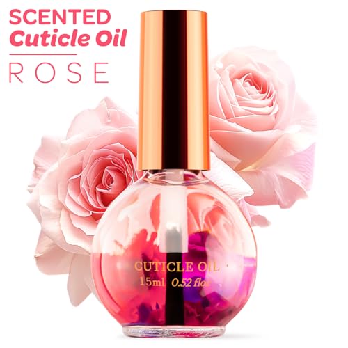 Rose Cuticle Oil Infused with Real Flowers (15ml) - Hydrating & Strengthening