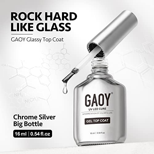 GAOY Gel Top Coat & Base Coat Set - 16ml Bottles