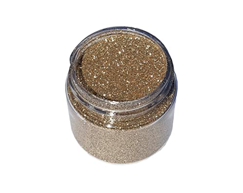 DIY Kit Creations: Biodegradable Lustrous Gold Ultra-Fine Cosmetic Grade Glitter 0.75 oz jar - Vegan & Cruelty Free