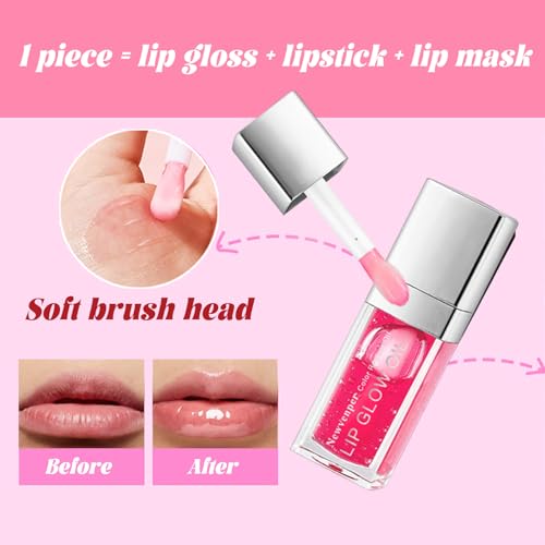 Newvenper Hydrating Lip Glow Oil – 3PC Plumping Lip Gloss Set