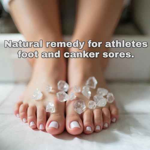 PACHAMAMA ESSENTIALS Alum Stone Natural - White Alum Crystal Rock - Piedra De Alumbre Natural - Natural Deodorant & Antiperspirant, Clear (8 oz)