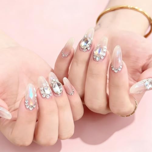 BQAN Dual-Ended Rhinestone Picker Tool with 4 Wax Clays for Nail Art