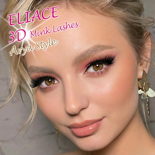Eliace 3D Mink False Eyelashes Cat Eye Lashes 15 Pairs