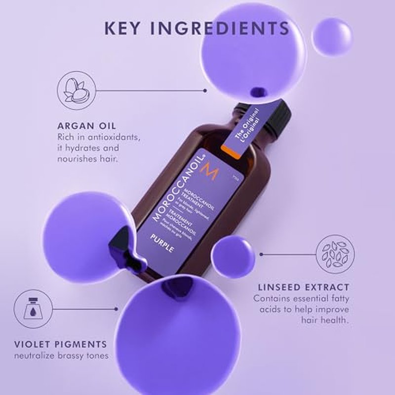 Moroccanoil Purple Hair Oil for Blonde Hair