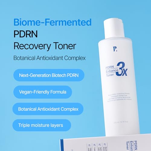 PAMS IBC 3X PDRN Enhance Toner, 6.76 fl.oz. 200ml, 3rd Generation PDRN, Panthenol, Botanical Extracts, Korean Skin Care