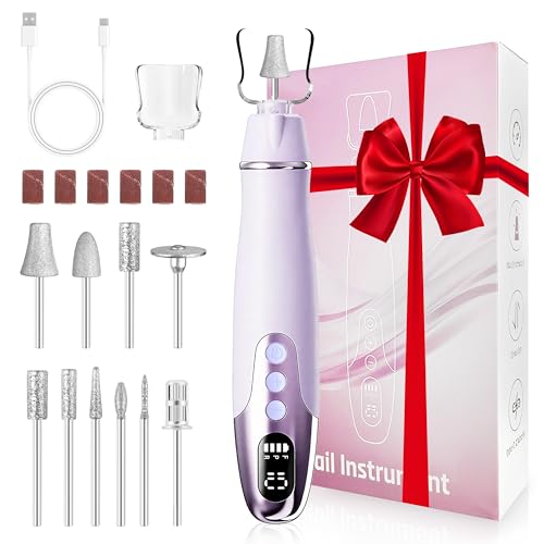 Floranurture Electric Nail Grinder Kit - 10 Speed Cordless Nail Drill