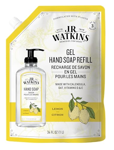 J.R. Watkins Lemon Liquid Hand Soap Refill 34 Fl Oz