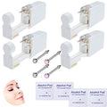 4-Pack Nose Piercing Gun Kit with Medical Grade Studs