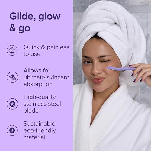 Women’s Face & Eyebrow Razor Set for Dermaplaning and Shaping