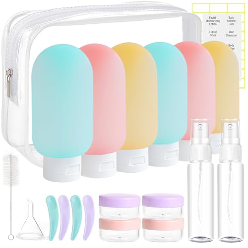 DEWSENSI 20-Pack TSA Approved Travel Bottles Set for Toiletries