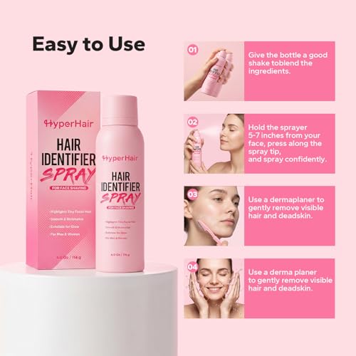 Facial Hair Identifier Spray for Dermaplaning & Shaving - All Skin Types