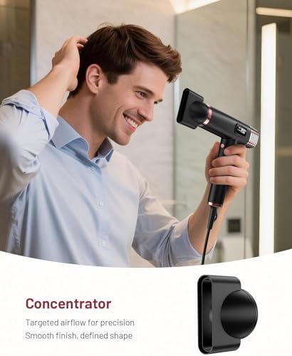 MESCOMB Travel Hair Dryer 1875W Dual Voltage Ionic