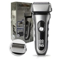 Electric Razor for Men, 2 Floating Blade LED Display Foil Face Shaver, Waterproof Wet & Dry Electric Razor for Smooth Skin with 60min Battery Runtime, USB-C Fast Rechargeable