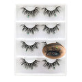 Butterfly Rhinestone Mink Eyelashes - 4 Pairs Dramatic