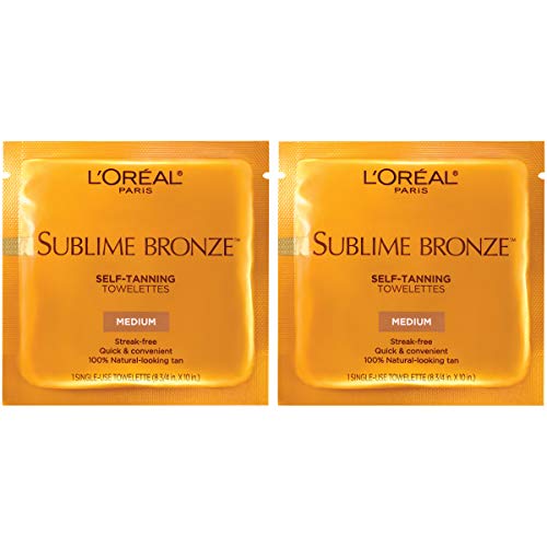 L'Oreal Paris Sublime Bronze Self Tanning Towelettes, 6 Ct
