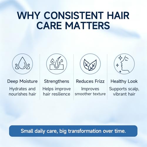 Smoothing Hair Conditioner for Dry & Frizzy Hair – Keratin & Amino Acid – 2 Pack