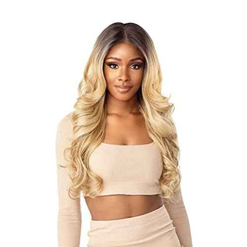Sensationnel What Lace 13X6 Wigs - Rashana Lacefrontal Hand Tied Glueless Synthetic with Natural Density Preplucked Hairline (2 DARKBROWN)