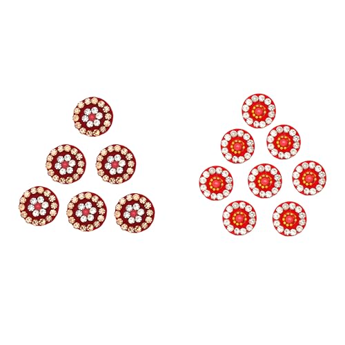 Crystal Bindi Pack of 6 - Self-Adhesive Rhinestone Forehead Jewels