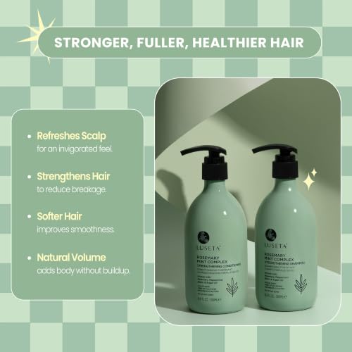 Luseta Rosemary Mint Shampoo and Conditioner Set 16.9oz