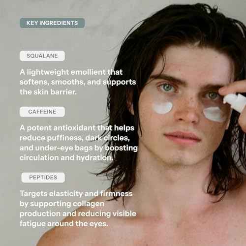 Chaddy Silky Eye Serum | Hydrating Under-Eye Cream for Dark Circles, Fine Lines, Wrinkles, Puffiness, and Bags ? Fragrance-Free Formula with Caffeine, Niacinamide, Peptides, and Antioxidants ? 15ml