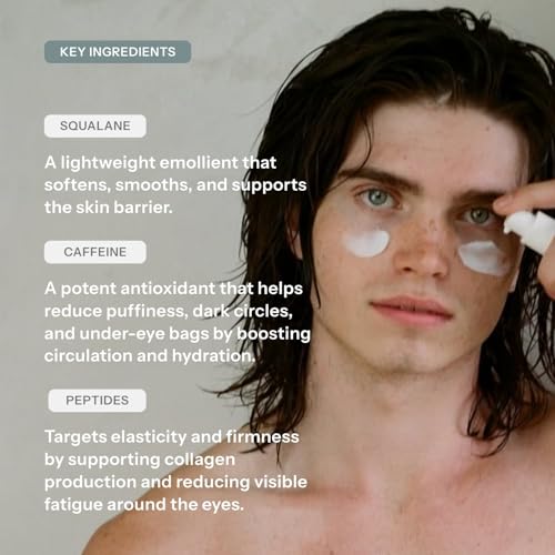 Chaddy Silky Eye Serum | Hydrating Under-Eye Cream for Dark Circles, Fine Lines, Wrinkles, Puffiness, and Bags ? Fragrance-Free Formula with Caffeine, Niacinamide, Peptides, and Antioxidants ? 15ml