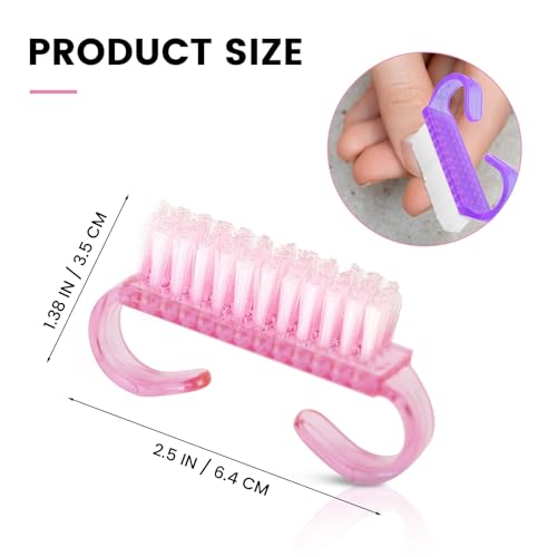 25 Pcs Nail Cleaning Brushes for Hands and Feet – Multicolor
