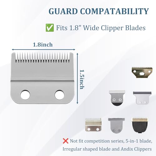CR8GR8 Clipper Guards Set, Compatible with Wahl Hair Clippers, Guard Number: #1/2, #1, #1 1/2, #2, #3, #4(Length: 1/16", 1/8", 3/16", 1/4", 3/8", 1/2")