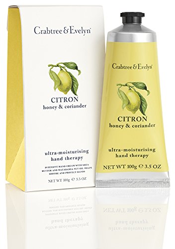 Crabtree & Evelyn Ultra-Moisturising Hand Therapy, Citron, Honey and Coriander, 3.5 oz