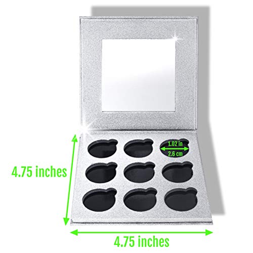 Reusable Magnetic Eyeshadow Palette with Mirror