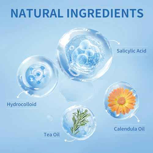 Pimple Patches for Face, 4 Size 360 Counts Hydrocolloid Acne Patches for Covering Zits and Blemishes, Spot Stickers with Salicylic Acid, Tea Tree Oil & Calendula Oil, Mini Package