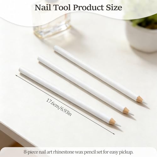 8-Piece Nail Whitening Pencil Set for French Manicure & Brightening