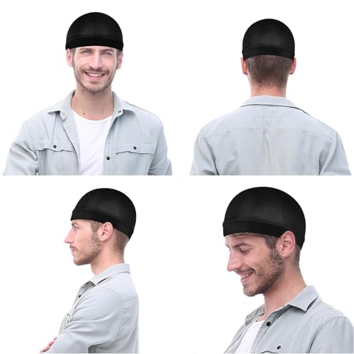Silky Wave Cap Bonnet for Men - Satin Sleep Bonnet