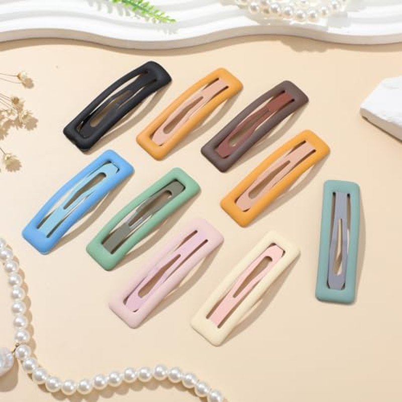 COHEALI 9-Count Snap Hair Clips for Girls - Colorful Barrettes