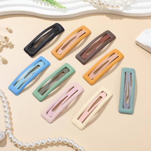 COHEALI 9-Count Snap Hair Clips for Girls - Colorful Barrettes