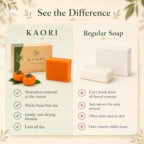 KAORI Persimmon Deodorizing Soap for Odor-Free Freshness
