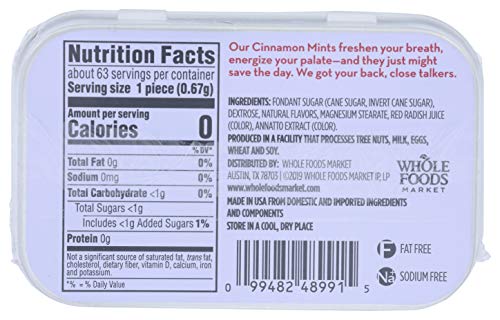 365 Cinnamon Mints, Sugar-Free Breath Freshener, 1.5 oz (Pack of 3)