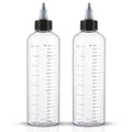 Hair Dye Applicator Bottle 8.5oz 2-Pack with Graduated Scale