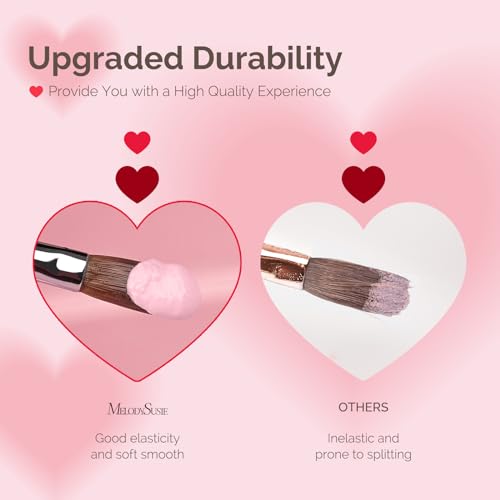 MelodySusie White 4-Piece Acrylic Nail Brush Set for Nail Art & Extensions