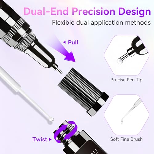Makartt Nail Rhinestone Glue - Precision Gap Filling Gel for Gems & Crystals