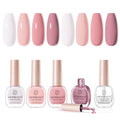 AzureBeauty A2-Nude Pink Nail Polish Set - 4 Colors, Nude Pink Shades